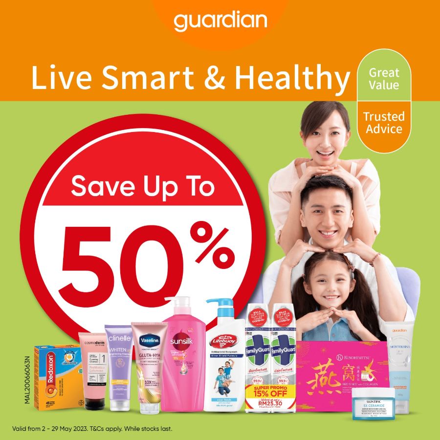 promosi ‘Live Smart and Healthy’ Guardian