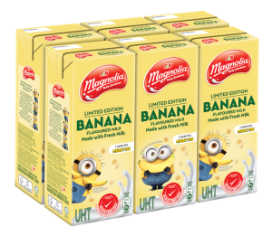Susu Pisang F&N Magnolia 200ml edisi Minions dengan pembungkusan comel