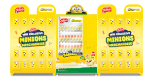 Mesin vending Magnolia x Minions dengan reka bentuk ceria dan hadiah eksklusif