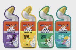Mr. Muscle Aroma Clean pencuci tandas – Lavender Myst, Sparkly Lemon, Botanical Freshness, Ocean Escape