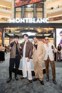 Iyzdham AngKimHwa, Sky Wongravee, Azrel Ismail dan Ridduan Ismail di pelancaran Montblanc Explorer Extreme KLCC