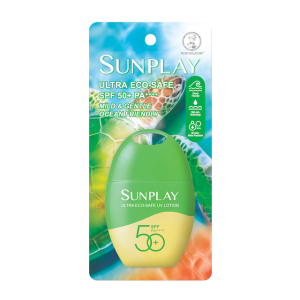 Sunplay Ultra Eco-Safe UV Lotion mesra terumbu karang dengan perlindungan spektrum luas