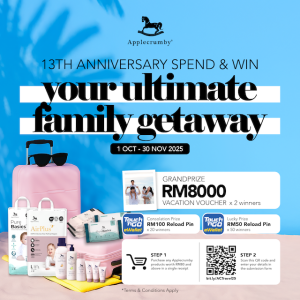 Applecrumby 13th Anniversary Contest Spend & Win Family Getaway Promotion
