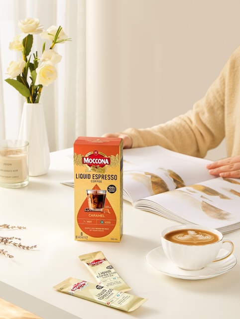 MOCCONA Liquid Espresso kopi barista boleh dinikmati bila-bila masa