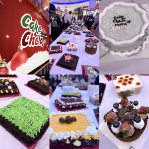 Pelbagai kek yang dihias cantik sempena Cakechela 5.0 dalam suasana hujung tahun di AEON Mall Shah Alam