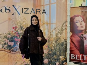 zara Aishah hadir semasa pelancaran rasmi koleksi Izara x AS BEG