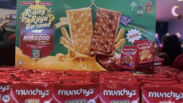 Pek kraker munchys keju dan coklat baharu 260g, lebih rangup dan nikmat