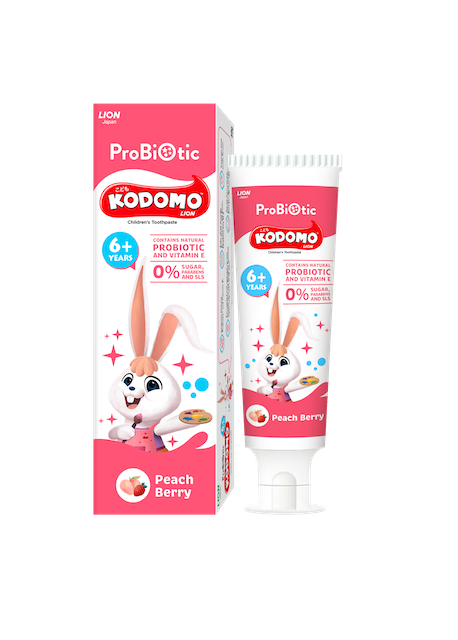 Kodomo Probiotic Toothpaste perisa Peach Berry untuk kanak-kanak 6 tahun ke atas