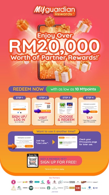 tebus baucar guardian serendah 10 MYpoints dengan diskaun menarik