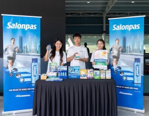 Booth Salonpas Malaysia sempena sambutan Hari Salonpas bersama komuniti sukan aktif