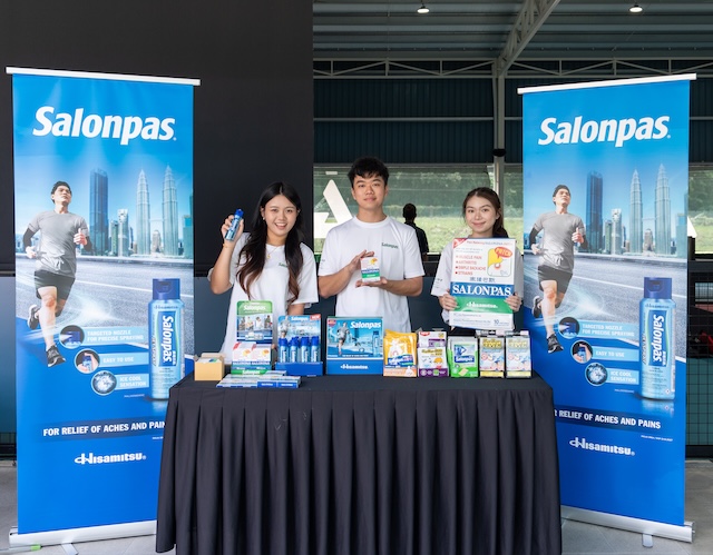 Booth Salonpas Malaysia sempena sambutan Hari Salonpas bersama komuniti sukan aktif