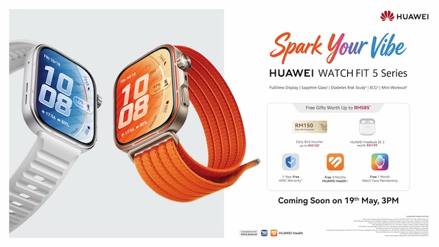 HUAWEI WATCH FIT 5 dengan rekaan premium dan pilihan warna baharu