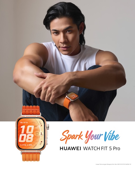 Paparan HUAWEI WATCH FIT 5 Pro dengan ciri kesihatan pintar terkini