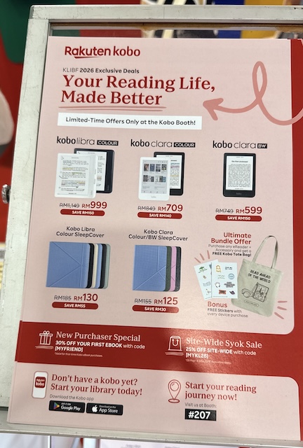 Promosi eReader Rakuten Kobo di KLIBF 2026 termasuk diskaun dan voucher eBook