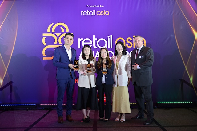 Eugene Wong, Jill Ng, Anna Ng dan Priscilla Wu dari guardian Malaysia di Retail Asia Awards 2026