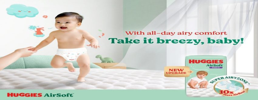 Huggies Malaysia memperkenalkan Huggies Breezy Day dengan Huggies AirSoft Pants yang direka untuk bayi aktif sehingga 10,000 langkah sehari.