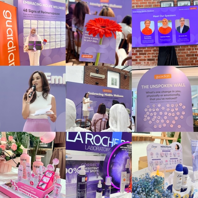 Sekitar acara Embracing Midlife Wellness guardian Malaysia dengan aktiviti dan perkongsian kesihatan wanita
