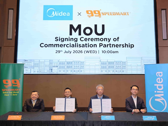 Midea dan 99 Speed Mart memeterai kerjasama strategik melalui majlis MOU bersama wakil kedua-dua syarikat