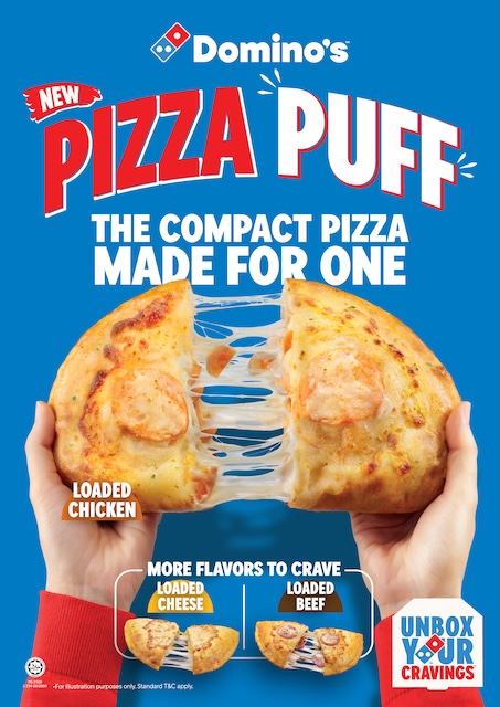 Domino's Pizza Puff menu baharu Domino's Malaysia pada harga RM9.90