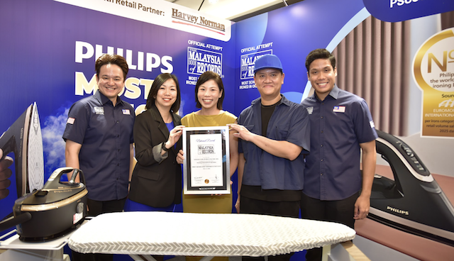 Philips PerfectCare Steam Generator mencipta rekod Malaysia Book of Records 2026