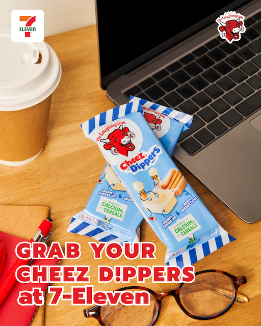 The Laughing Cow Cheez Dippers Solo kini boleh didapati di 7-Eleven